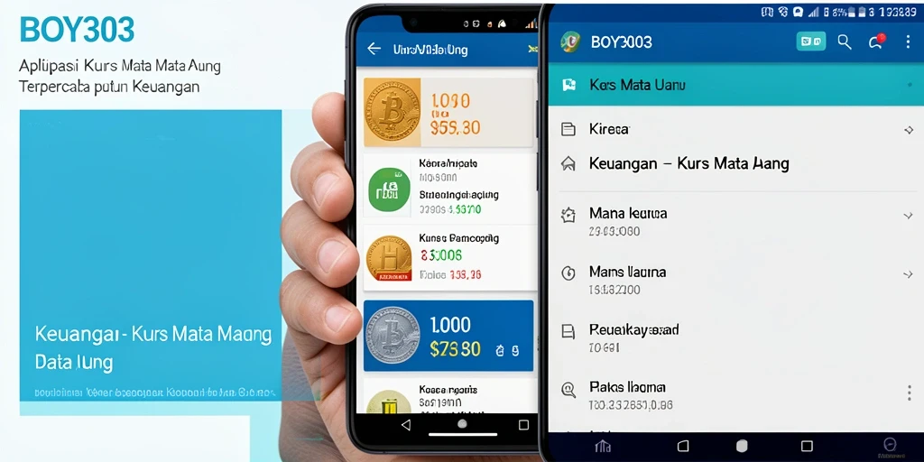 Antarmuka BOY303 yang sederhana dan fungsional untuk Kurs Mata Uang.