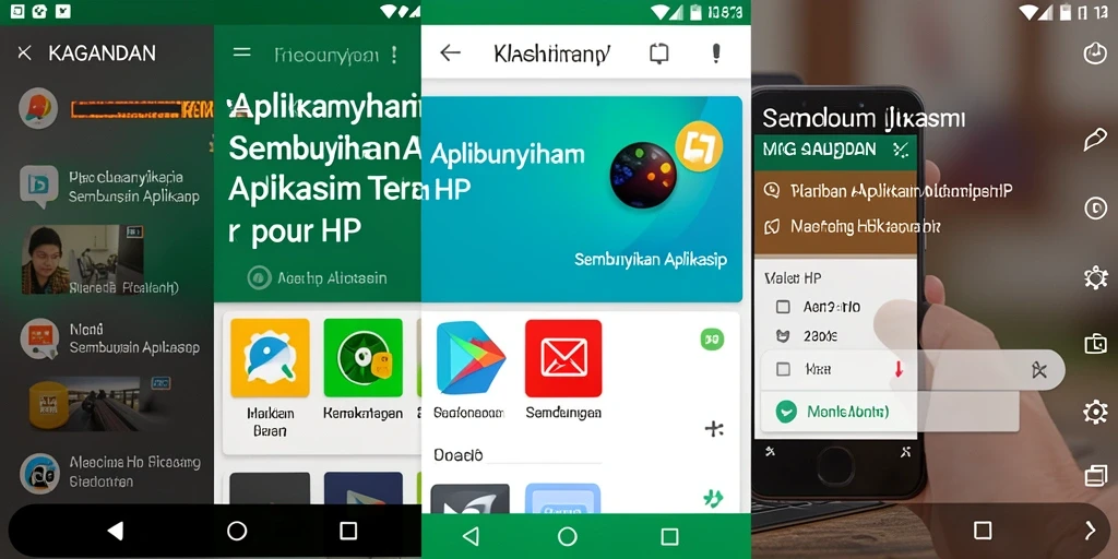 Antarmuka KAGANDAN untuk menyembunyikan aplikasi dengan mudah.