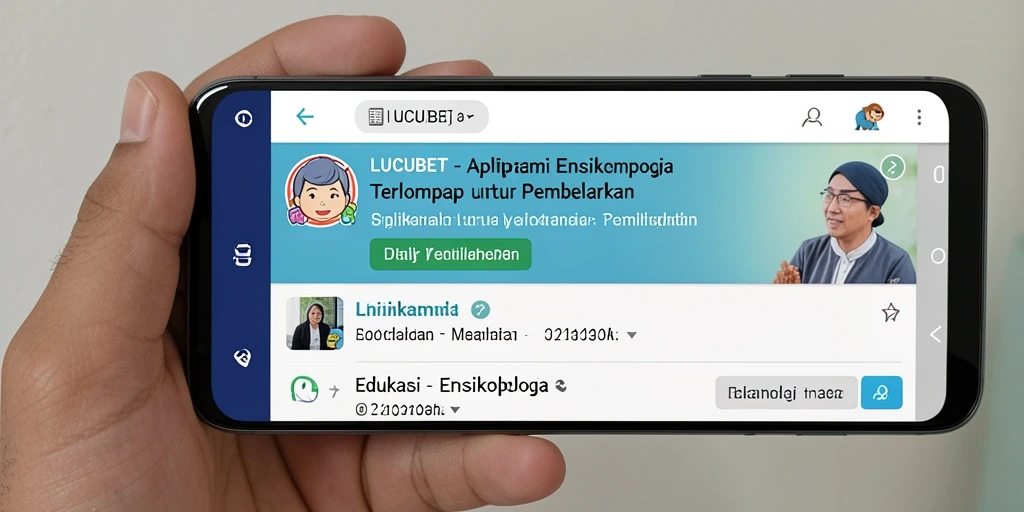 Antarmuka LUCUBET yang intuitif dan informatif.