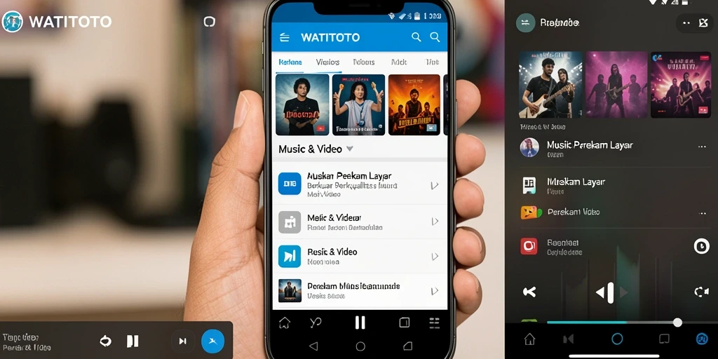 Antarmuka WATITOTO yang sederhana dan fungsional untuk perekaman layar.